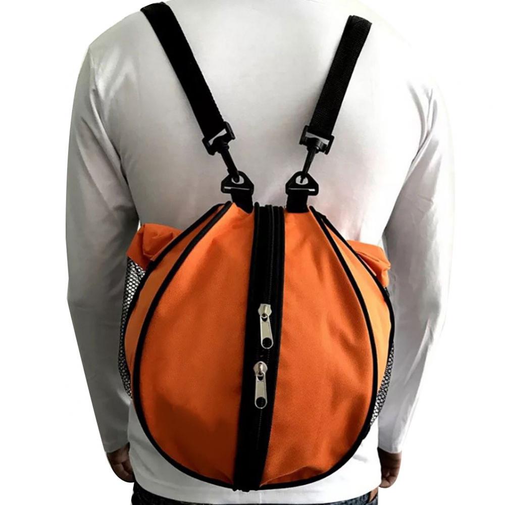 Portable sports ball shoulder bag basketball football volleyball storage backpack training single shoulder bag