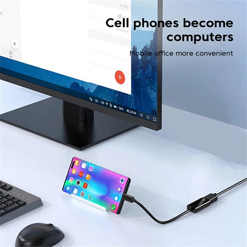 USB Type C naar HDMI-compatibele adapterkabel Type C USB 3.1 HDTV-converterkabel voor tv-projector PC MacBook iPad-laptops Tablet