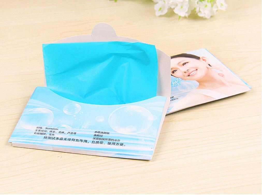 2x (40 Stks/pak) olie Controle Gezicht Absorberend Papier Gezicht Olie Controle Reiniging Doekjes Absorberende Vel Vette Tissue Gezichtsverzorging Papier