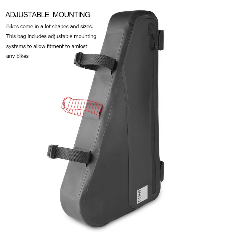 Sahoo 122044 Waterdichte Fietsen Road Mountainbike Fiets Frame Driehoek Tas Pak Fietstas 4L Hoge Capaciteit