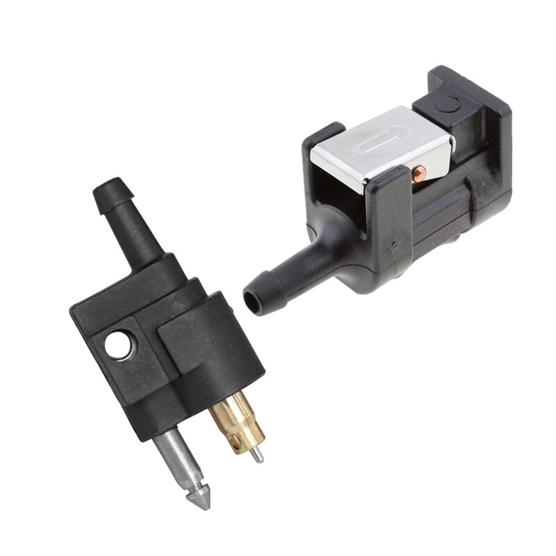 1 Pcs Outboard Engine Fuel Line Connector Gasoline & 1 Pcs Female Engine Side Motor Fuel Pipe Fuel Line Connector