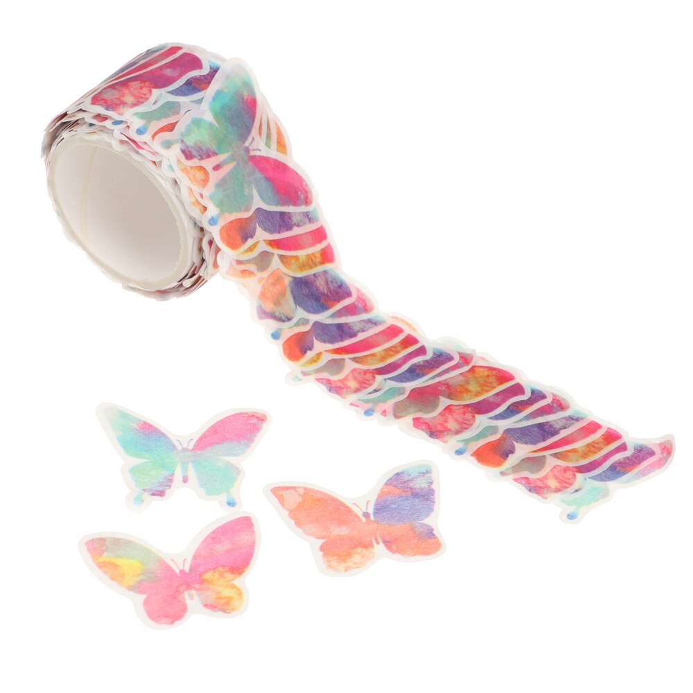 Rouleau de ruban de Scrapbooking, 200 pièces/rouleau, pétales de fleurs colorés, ruban de masquage décoratif, parfum, Sakura, autocollant en papier pour journal intime, DIY bricolage: 18-200pcs