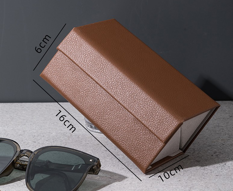 Organizador de gafas de sol con 2/3/4/5/6 rejillas, organizadores de viaje, accesorios, caja de almacenamiento para gafas, joyero portátil, estuche de maquillaje: Negro