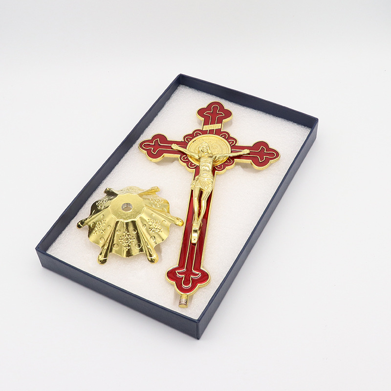 Jezus Cruz Christendom Woondecoratie Religieuze Orthodoxe Cross Ornament Priesters Orthodoxe Pictogrammen Cross