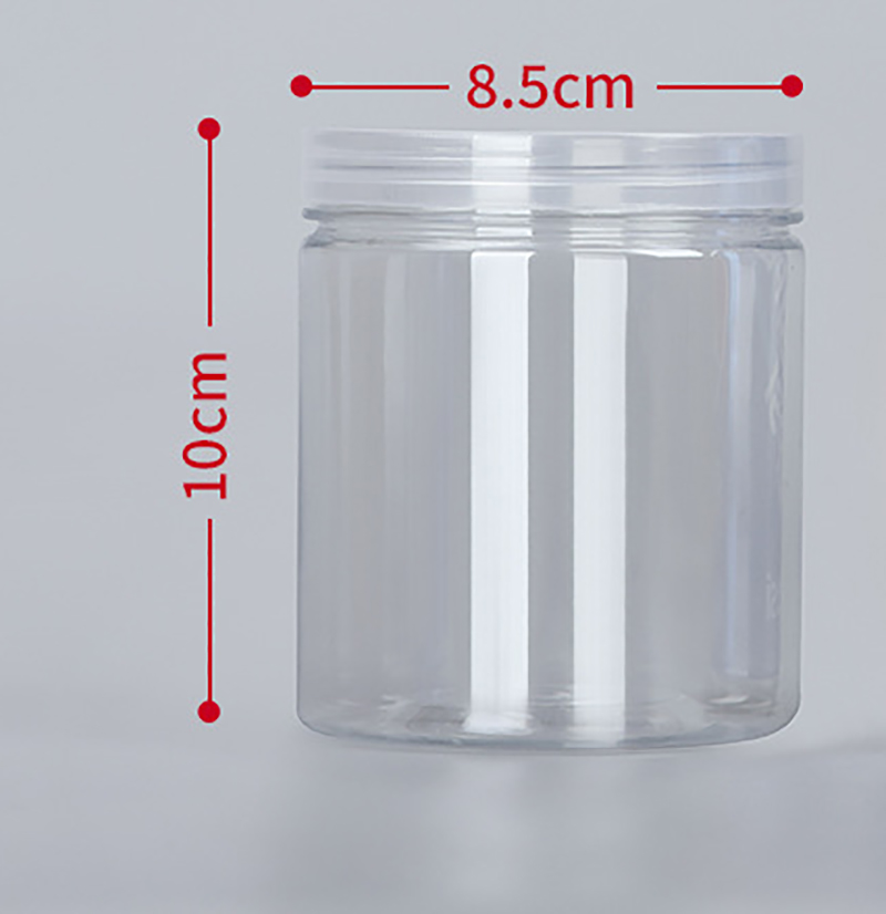 Transparenter versiegelter Tank Lebensmittel versiegeltes Glas mit Deckel Kunststoff kreisförmige Aufbewahrung eimer Dosen Nussglas Sonstiges Getreide tank: Orange