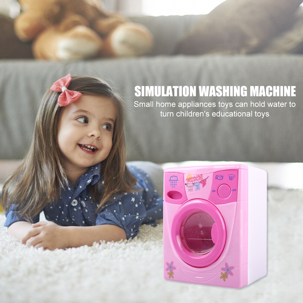 Simulation électronique Machine à laver jouets enfants Mini semblant jouer jouet enfants semblant jouer jouets petits appareils