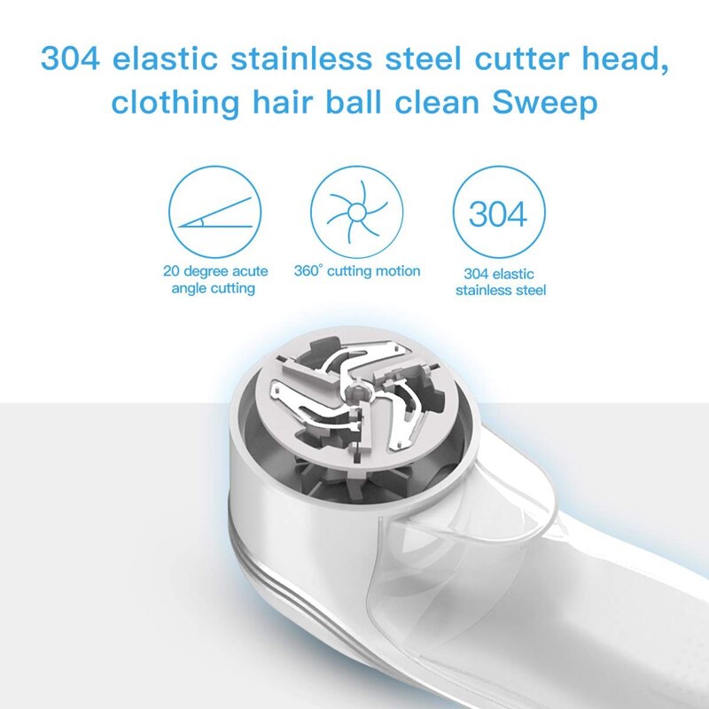 Lint Remover Fabric Shaver Portable, Fabric Defuzzer Sweater Shaver, Replaceable Stainless Steel Blade, Dual Protection for Clot