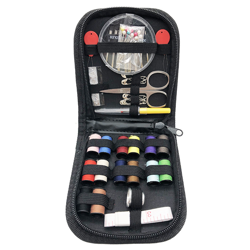 Caja de costura multifunción, Kit de viaje de 68-230 piezas, bolsa de almacenamiento de hilo de aguja de puntada, tela artesanal, de Navidad para mamá: Borgoña