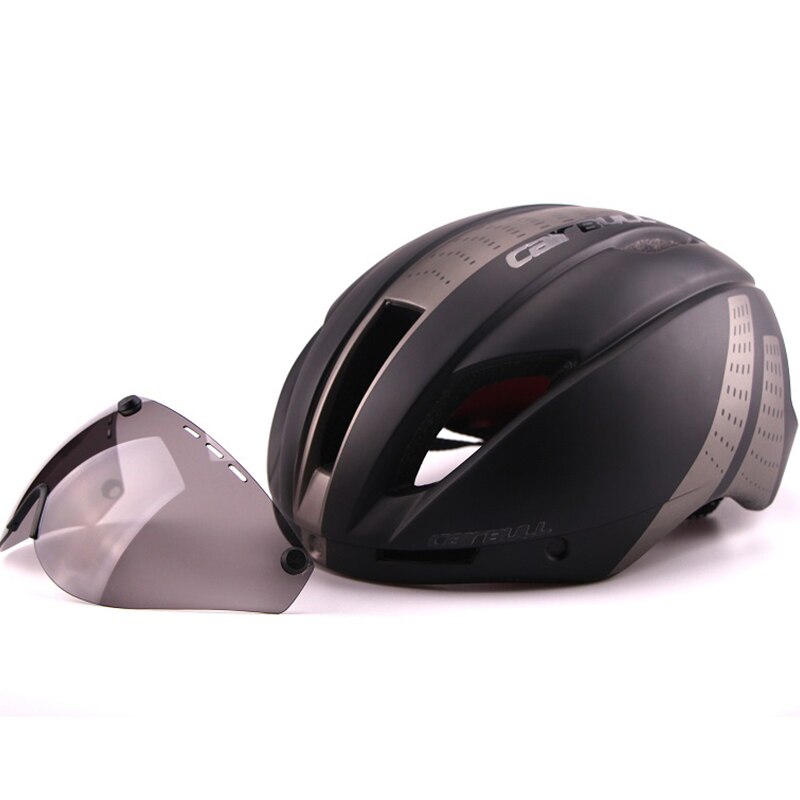 CAIRBULL Helmet Aero Ultra-light Goggle TT Road Bicycle Helmet Integrally-molded Helmet Racing Cycling Time-Trial Cycling Helmet