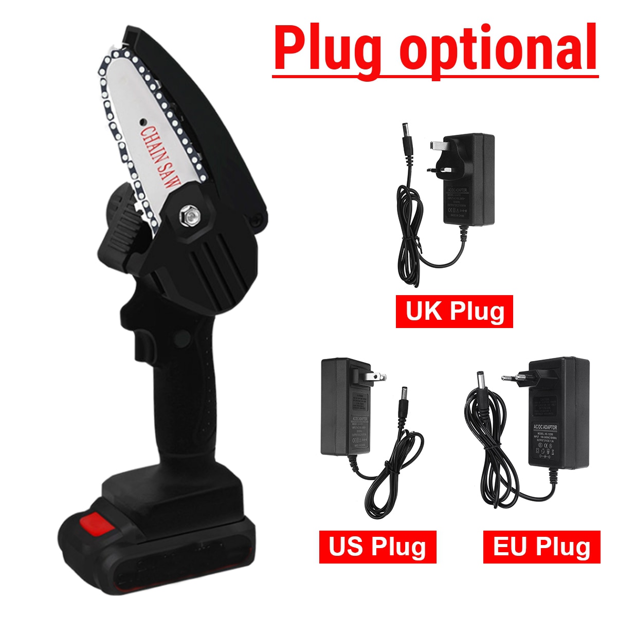 88V 4 pouces scie à chaîne électrique W/batterie travail du bois élagage à une main jardin coupe outil électrique sans fil tronçonneuse circulaire