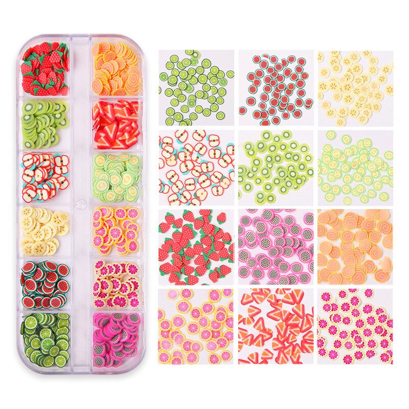 12 gitter boks negle dekoration sæt stjerne og måne blandet pailletter blød keramik negle dekoration nail art tilbehør tslm 1