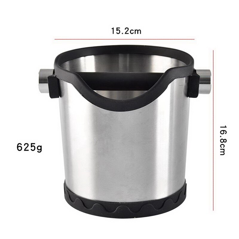 Non-Slip Silicone Base Coffee Grounds Container Drain Container Stainless Steel Filter