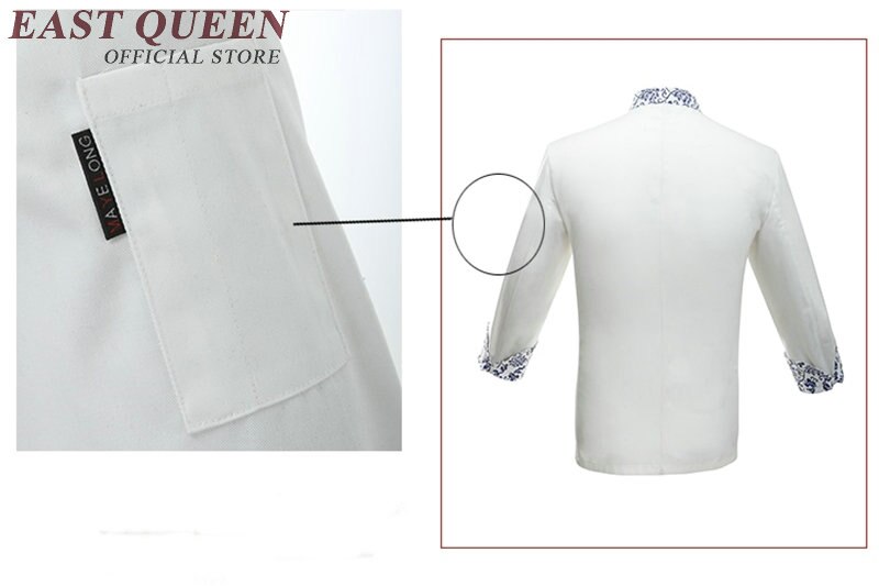 Ropa de Catering, chaqueta de chef, uniforme de hotel, restaurante, cocina, chaquetas de uniforme de cocinero, KK542