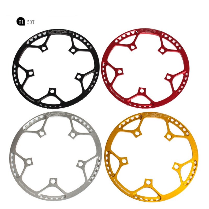 Litepro 130mm bcd kedjekrans i aluminiumlegering 45t-58t hopfällbar cykelskiva med skydd ultralätta cykeldelar