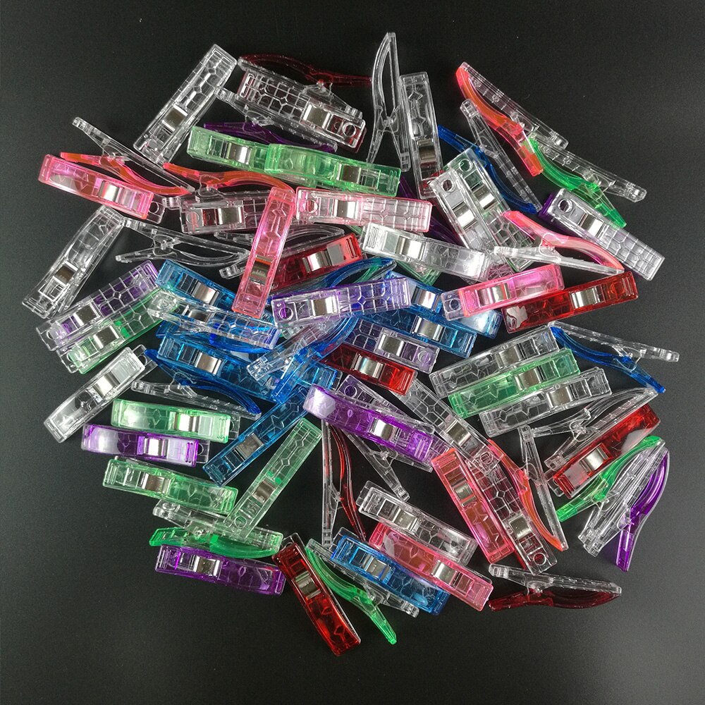 10 stk kløver pvc plastik clips til strikning hæklet patchwork syning gør-det-selv håndværk quilt quilting clips beklædningsclips