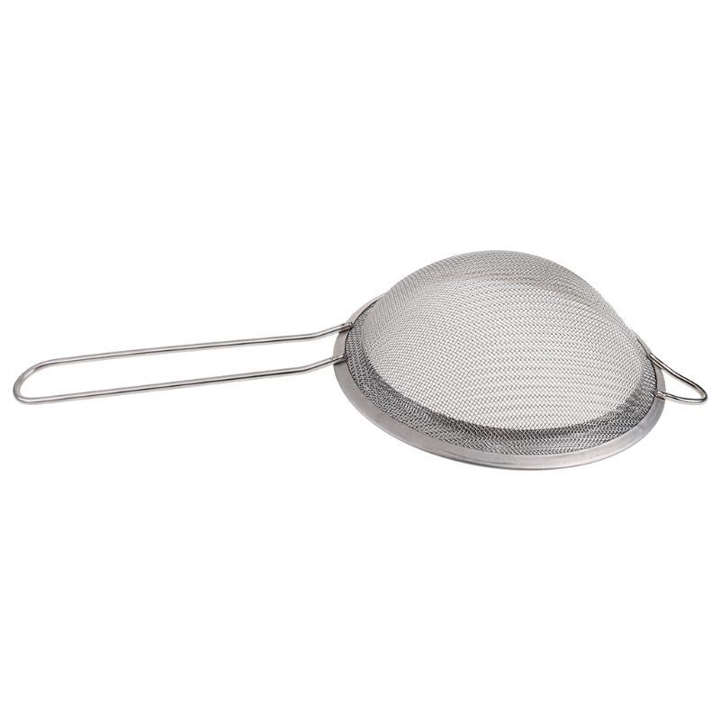 Stainless steel kitchen sieve fine mesh, reinforced handle, set of 4 sizes 8/12 /18/20cm Y5LF