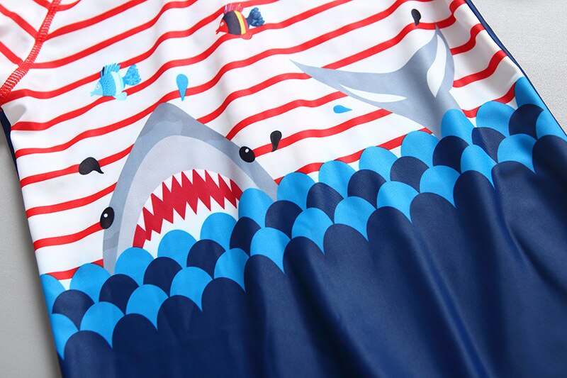 City thresds baby cute shark kinderbadpak zonnebrandcrème eendelig warm kinderbadpak snel drogend lycra broekpak met kap