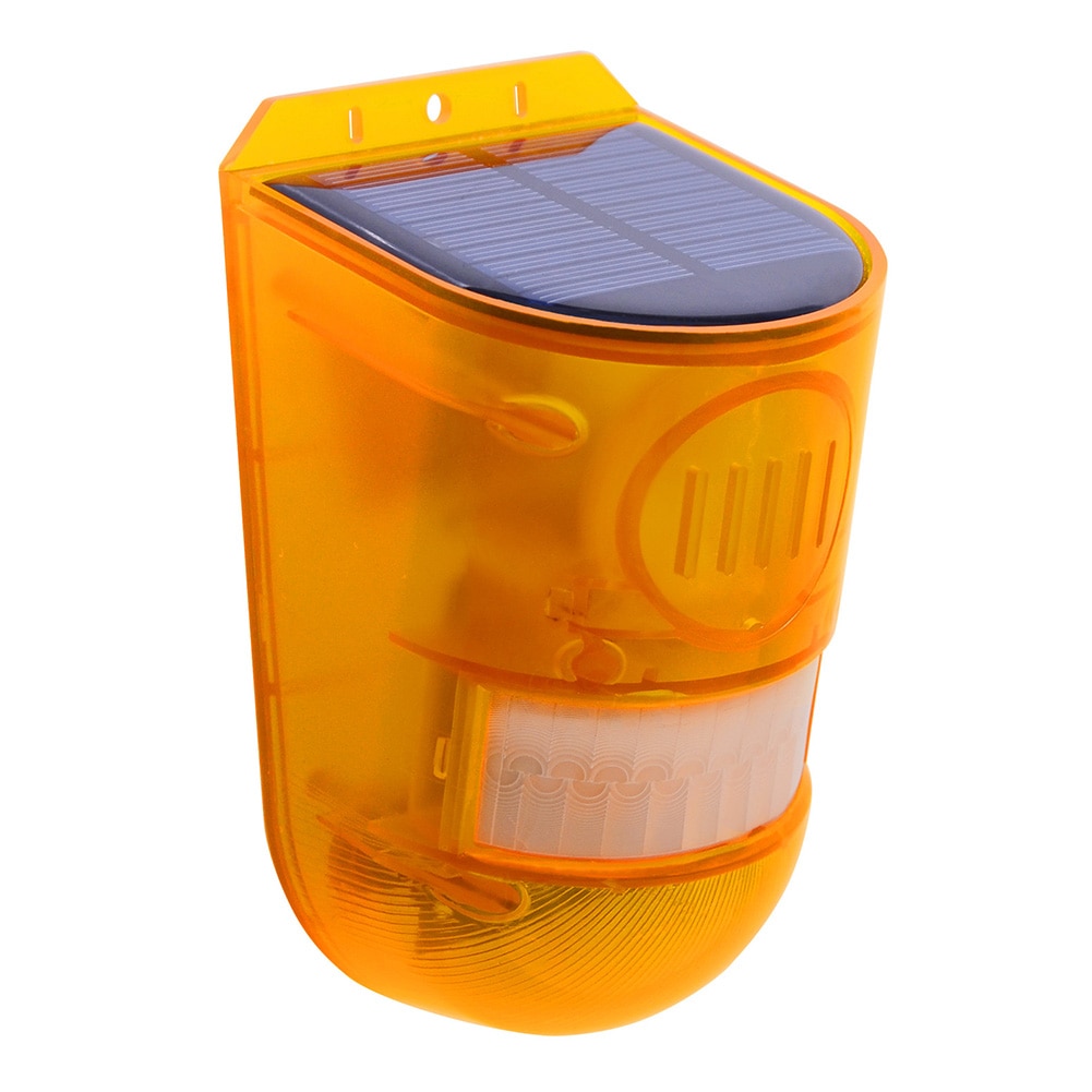Luz LED de alarma con Sensor de movimiento para Patio, seguridad para el hogar, granja con energía Solar, seguridad ABS IP65, impermeable, inalámbrico, fábrica de jardín al aire libre