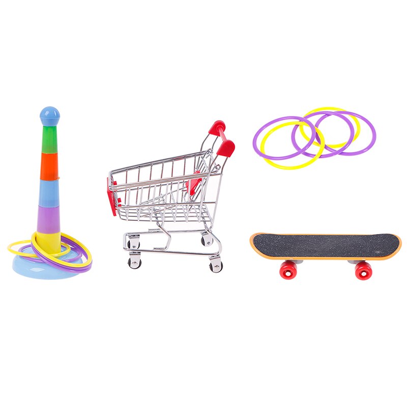 1 Set Parrot Playing Toy Set Gnaw Training Toy Set Interactive Parrot Appliance Set Funny Bird Activity Toy Set (Random Color)
