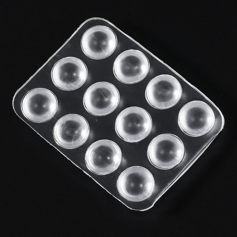 24 Stuks Hars Mute Pads Deurknop Muur Botsingen Wc Deksel Beschermende Transparante Sticker Anti-Slip