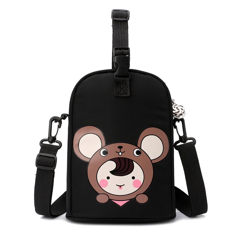 Stijl Schouder Hand Vrouwen Luiertas Licht Kleine Nummer Feeder Fles Zak Multi-Functionele Aiaper Mother 'S Tas: Cartoon Black and White with Pattern