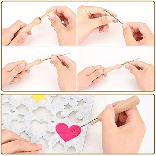 LMDZ 345PCS Soft Felt Fabric Non-woven Felt Fabric Sheet Patchwork DIY Sewing Dolls Crafts Craft Kit Starter Hand Spinning Fiber