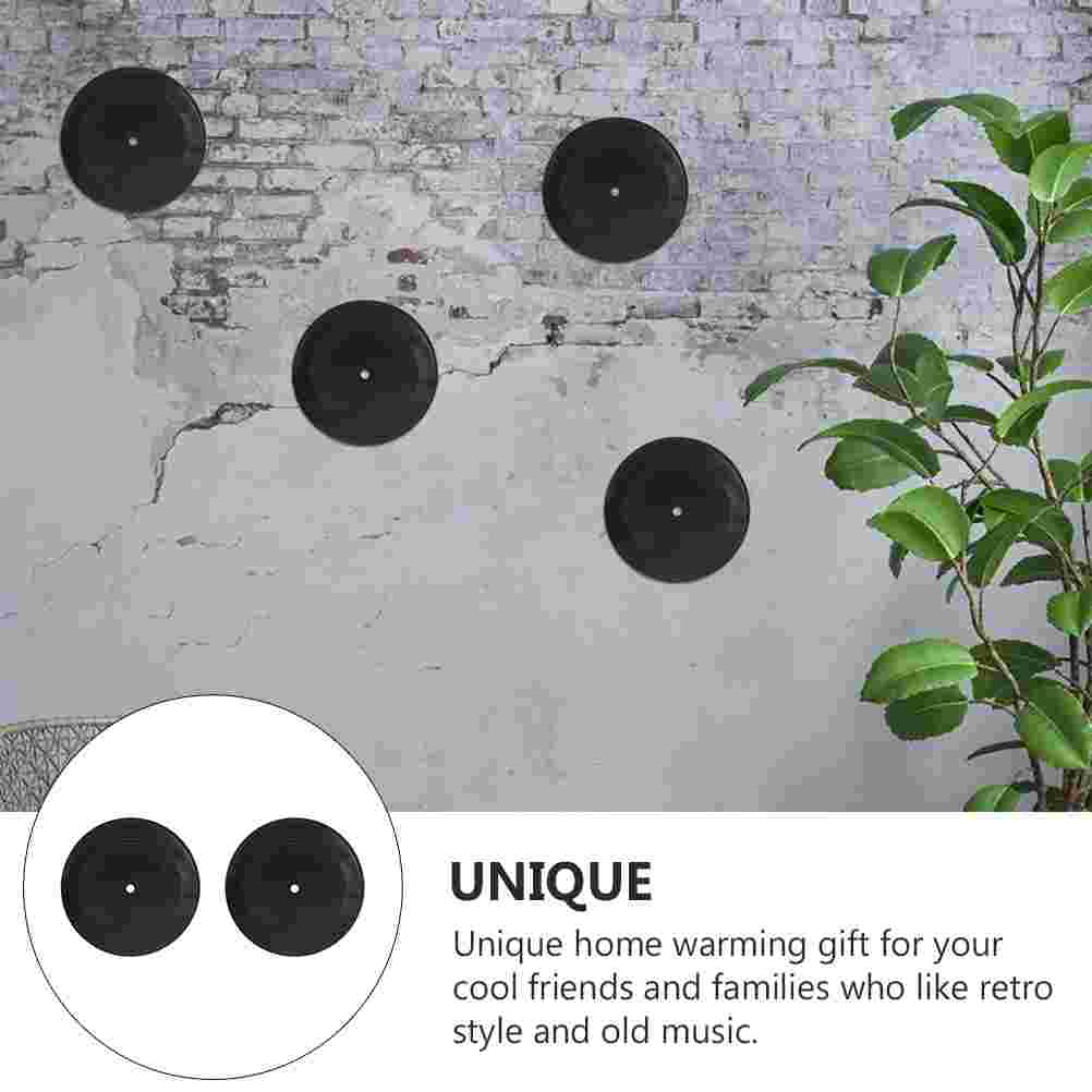 6pcs Retro Vinyl Records Wall Decorative Records Wall Adornments