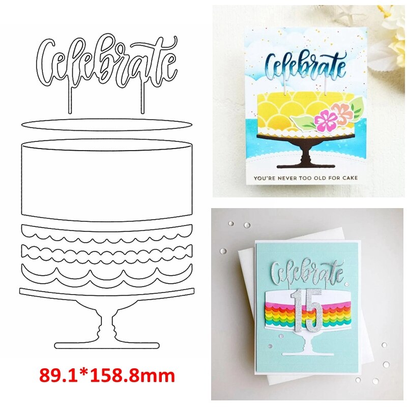 Blandet element metall skjæringe dør blomstervase bursdagskake smil firkantet flagg gjerde gjør selv scrapbooking album lage dør 07: M103