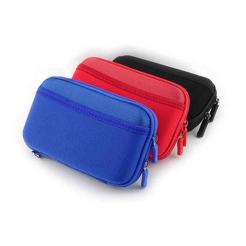GUANHE esterno duro unità Cassa del manicotto del Sacchetto Del Sacchetto 2.5 "USB HDD Esterno/duro unità Disk duro Disk per Il Trasporto Nera caso per Il mio passaporto