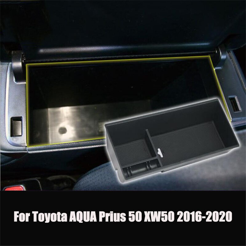 Auto Middenconsole Armsteun Opbergdoos Handschoenenkastje Secundaire Opslag Lade Voor Toyota AQUA Prius 50 Serie
