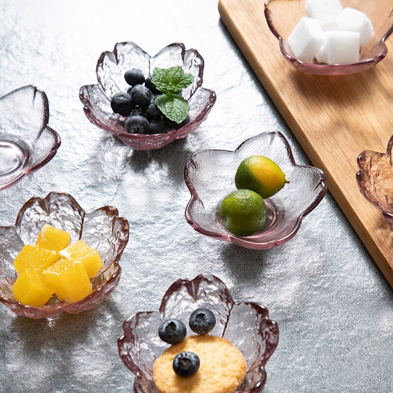 Japansk stil isbjergskål med glodkant gennemsigtig salat frugtsuppe dessert snack mad blandeskål te vask