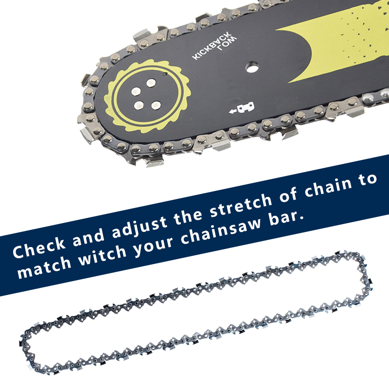 1pc 10/12/14/16/18 Inch Chainsaw Chain 3/8 Pitch Saw Chain 40/45/52/56/59/64 Drive Links For Electric Chainsaw Spare Parts