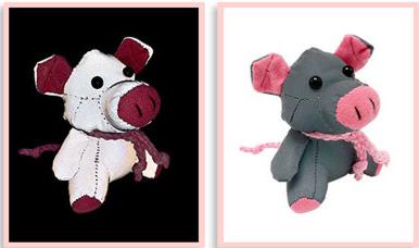 Kinderpark Reflecterende Hang Zak Reflecterende Beschermende Accessoires Pop Speelgoed Waarschuwing Veiligheid Hanger: Pig