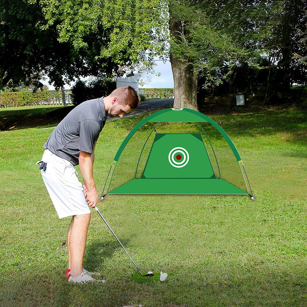 Golf Practice Net Golf Hitting Cage Indoor Outdoor Garden Grassland Practice Tent Oxford Cloth Golf Training Equipment