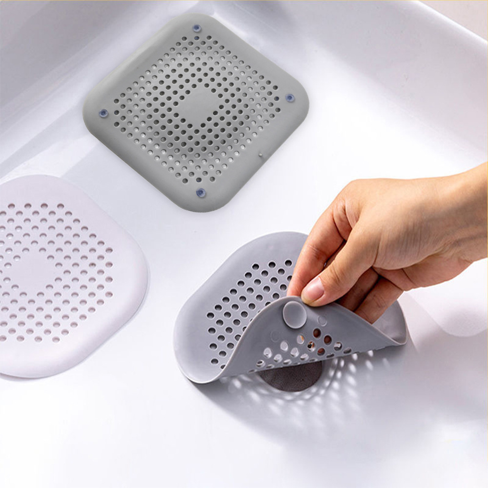 Anti Verstopping Siliconen Afvoerputje Cover voor Gootsteen, Badkamer Afvoer Outlet, Haar Anti Verstopping Filter, Riool Outlet, Filter SCR