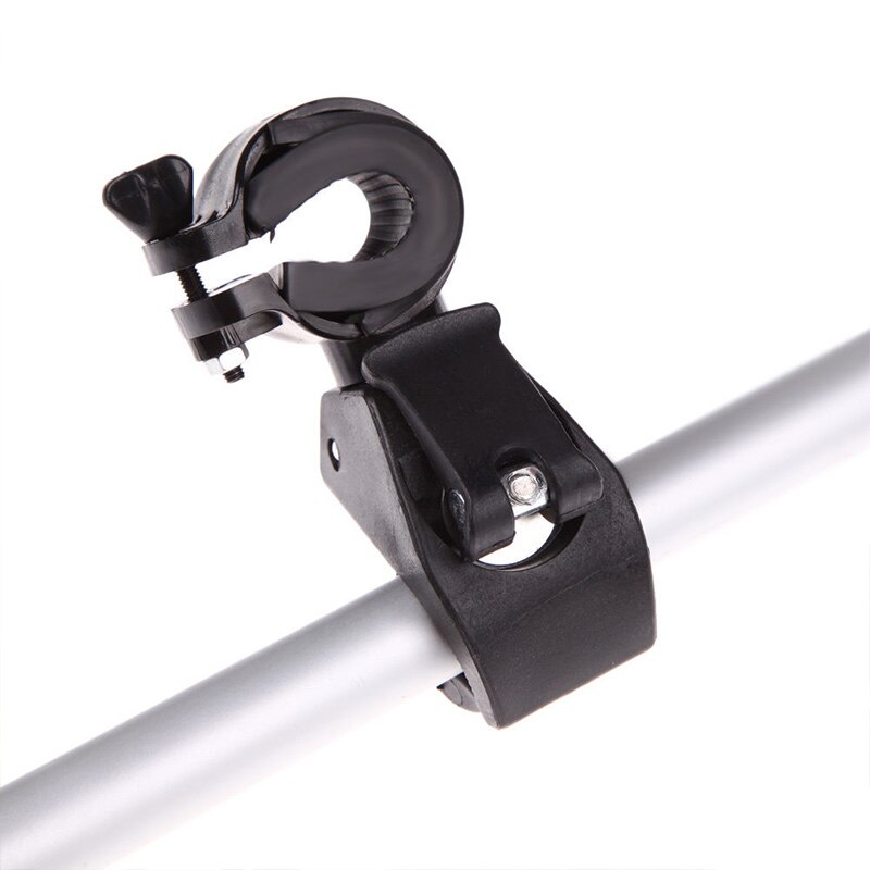 Torcia Elettrica della bicicletta del Supporto di Rotazione di 360 Gradi Ciclo Della Torcia Staffa del Morsetto Della Clip