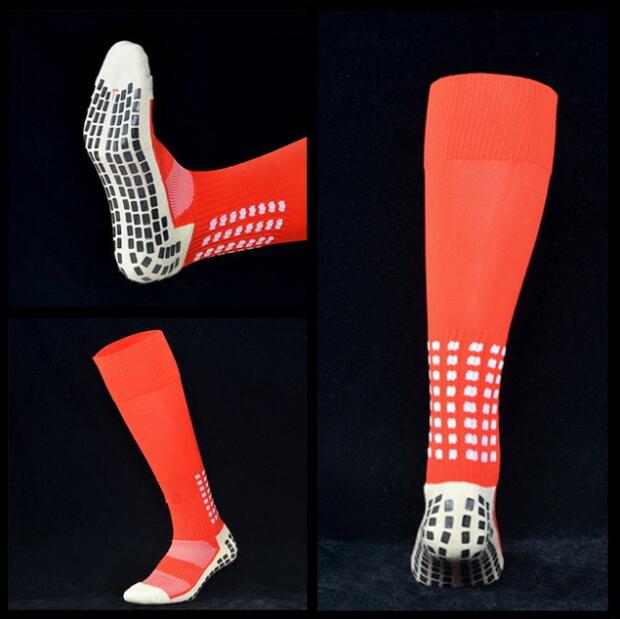 YWYD Unisex a Breve E A Lungo di Calcio Calzini E Calzettoni Uomini Anti Slip Calzini Da Calcio Calzini E Calzettoni Calcetines Cotone Calzini E Calzettoni: Long Red
