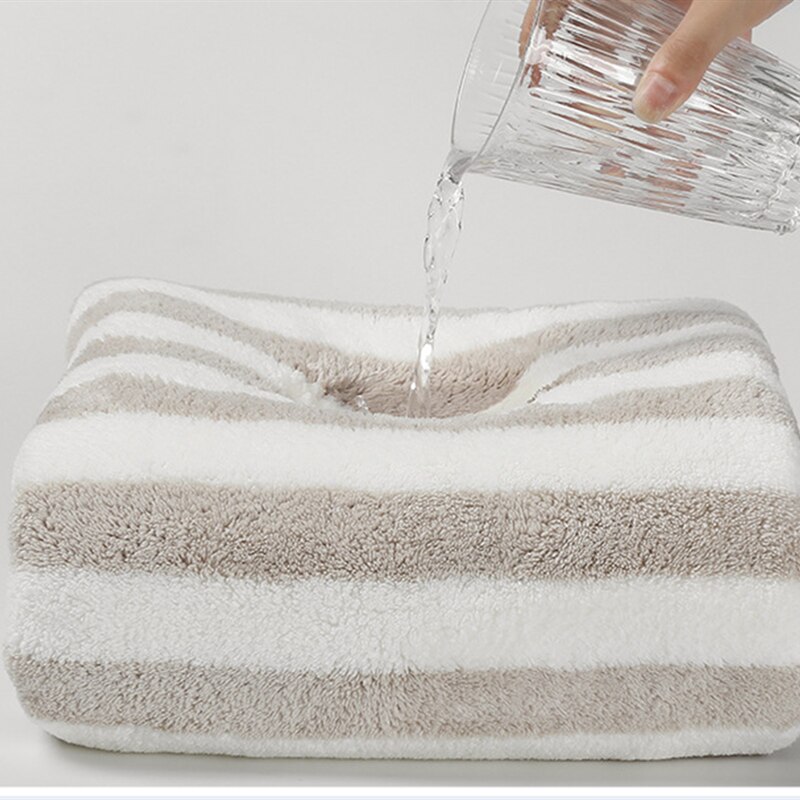 Doux Petite Serviette Serviette visage En Microfibre Tissu Bébé Pendaison Serviette Serviette De Bain Pour Salle De Bain Cuisine Serviette Sèche Rapide