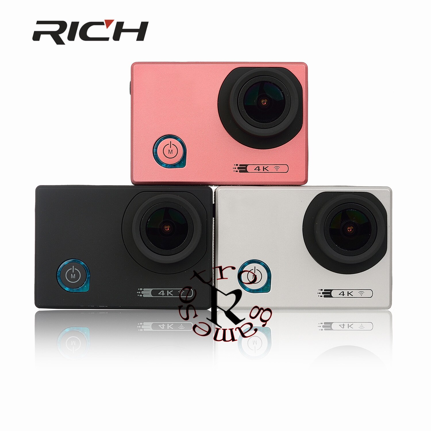 SOOCOO C50 Action 4K 24fps Cámara deportiva Wifi Gyro ángulos de visión ajustables NTK96660 30M impermeable deporte DV acción cam