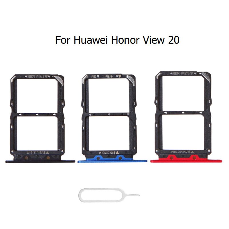 Replacement For Huawei Honor View 20 V20 Sim Card Tray Slot Holder Adapter Connector For Huawei Honor 20 20i