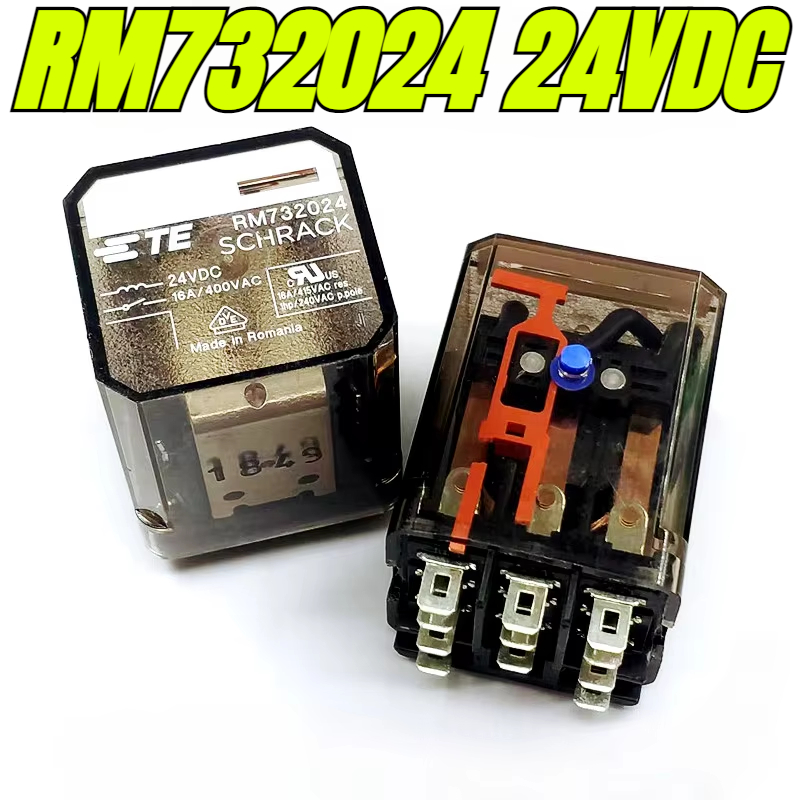 (mærkeoriginal) 1 stk./parti 100%  originale relæer :rm732024 24 vdc 16a elevatorsikkerhedsrelæ  rm302024