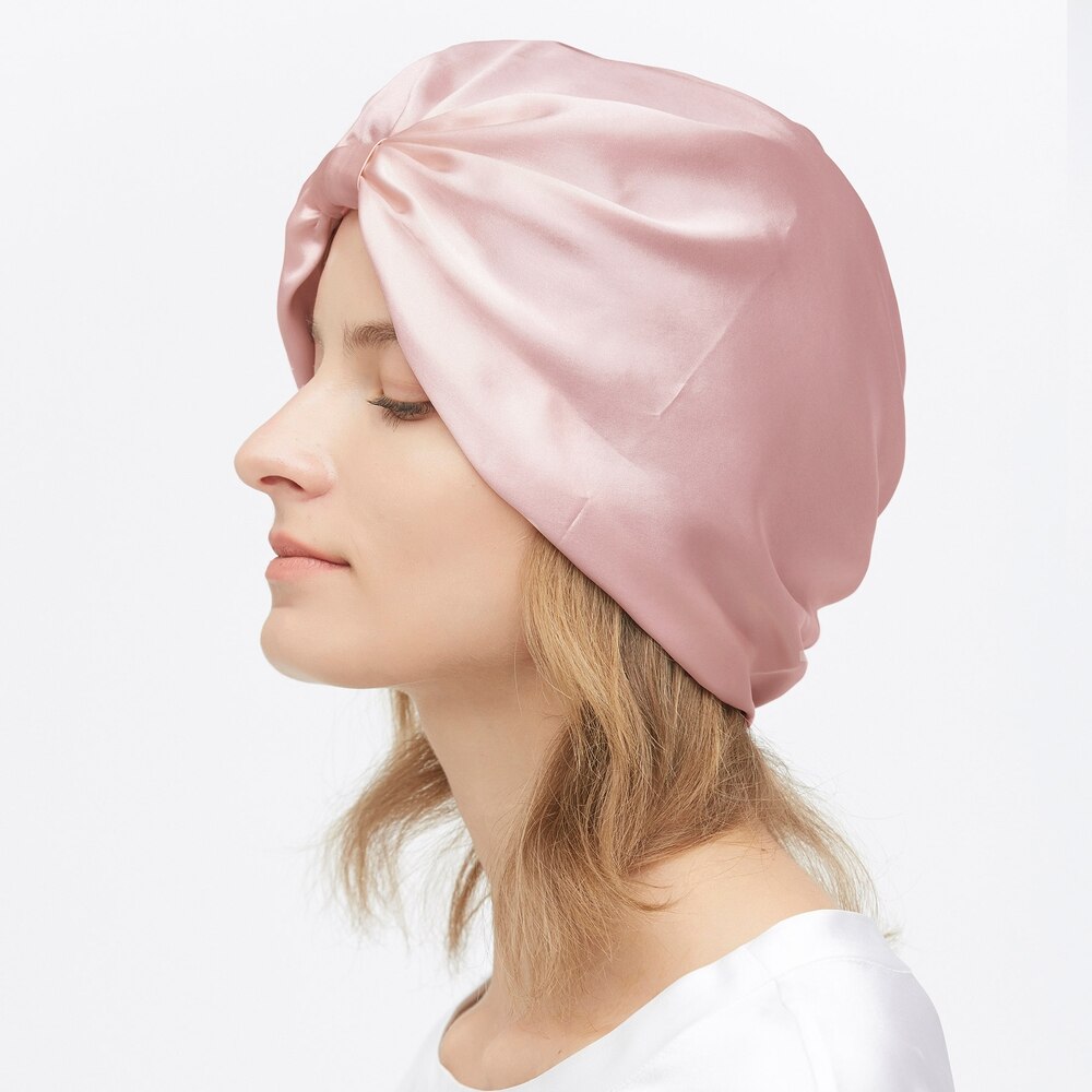 LILYSILK Silk Sleep Cap Classic Pleated Hair One Size Women