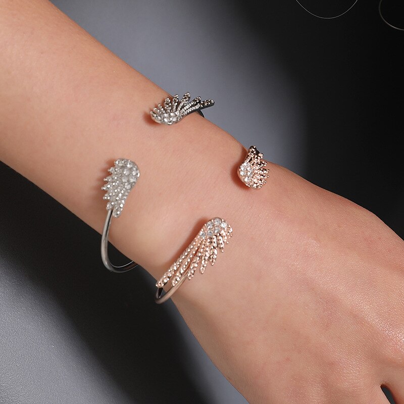 Eenvoudige Mode Dames Armband Armband Angel Luxe Vrouwen Armband Meisjes Leuke Witte Bruiloft Armband