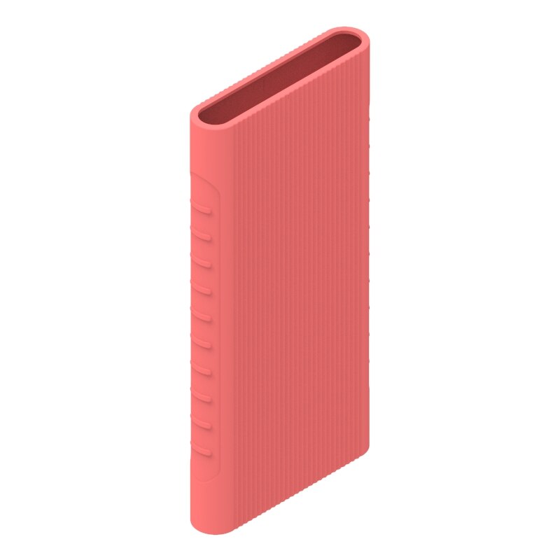 Silicone Case For Xiaomi Power Bank 3 10000mah PLM12ZM Rubber Cover For Xiaomi Power Bank 2 10000mAh PLMO9ZM Protector Case: pink