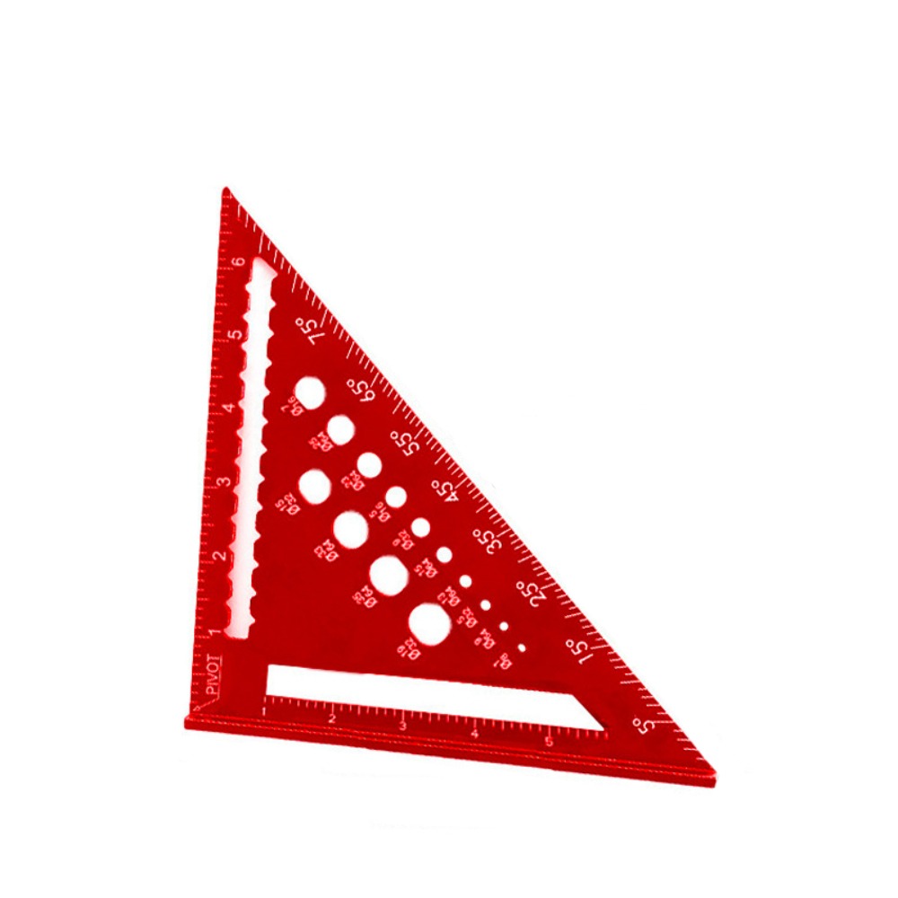 Règle triangulaire en alliage de 7 pouces, outil de mesure d'infraction, outils de charpentier, MeaccelerAngle, vitesse, calcul carré, outils de travail,