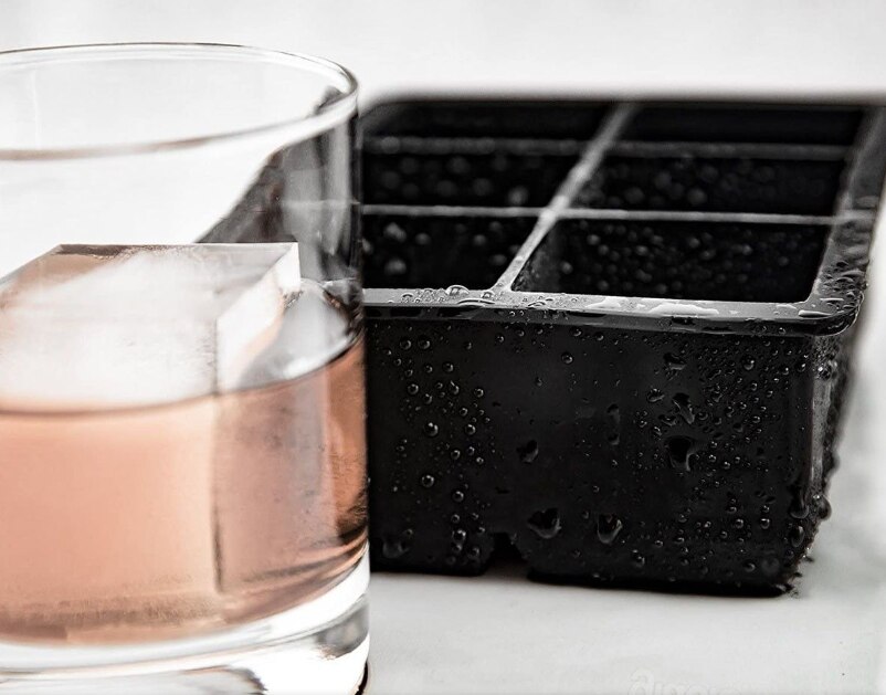 Silikon bez BPA gorąca sprzedaży tacy wysokiej jakości 6 wnęka lodu forma kostki