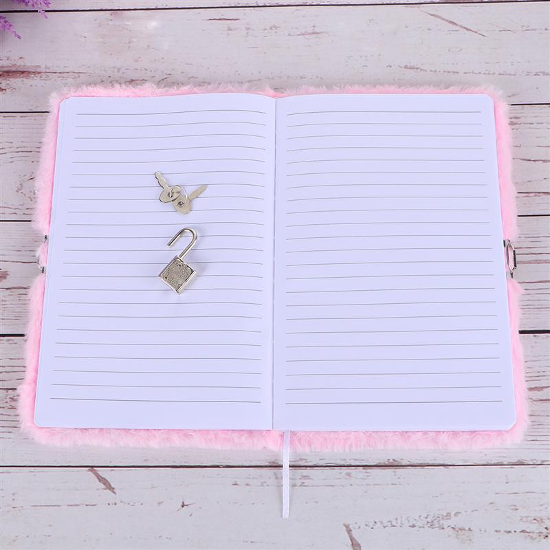 Og dejlige notesbøger  a5 plys notesbog planner organizer dagbog notesbog med lås og nøgle