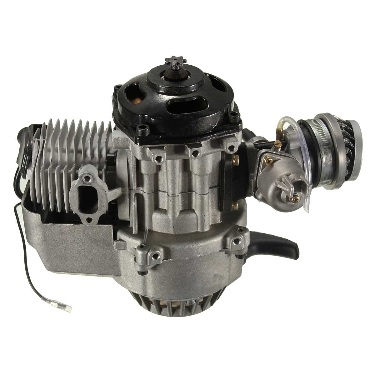 2 Stroke Pull Start Engine Motor Transmission Air Filter Mini Pocket Pit Quad Dirt Bike ATV 4 Wheel