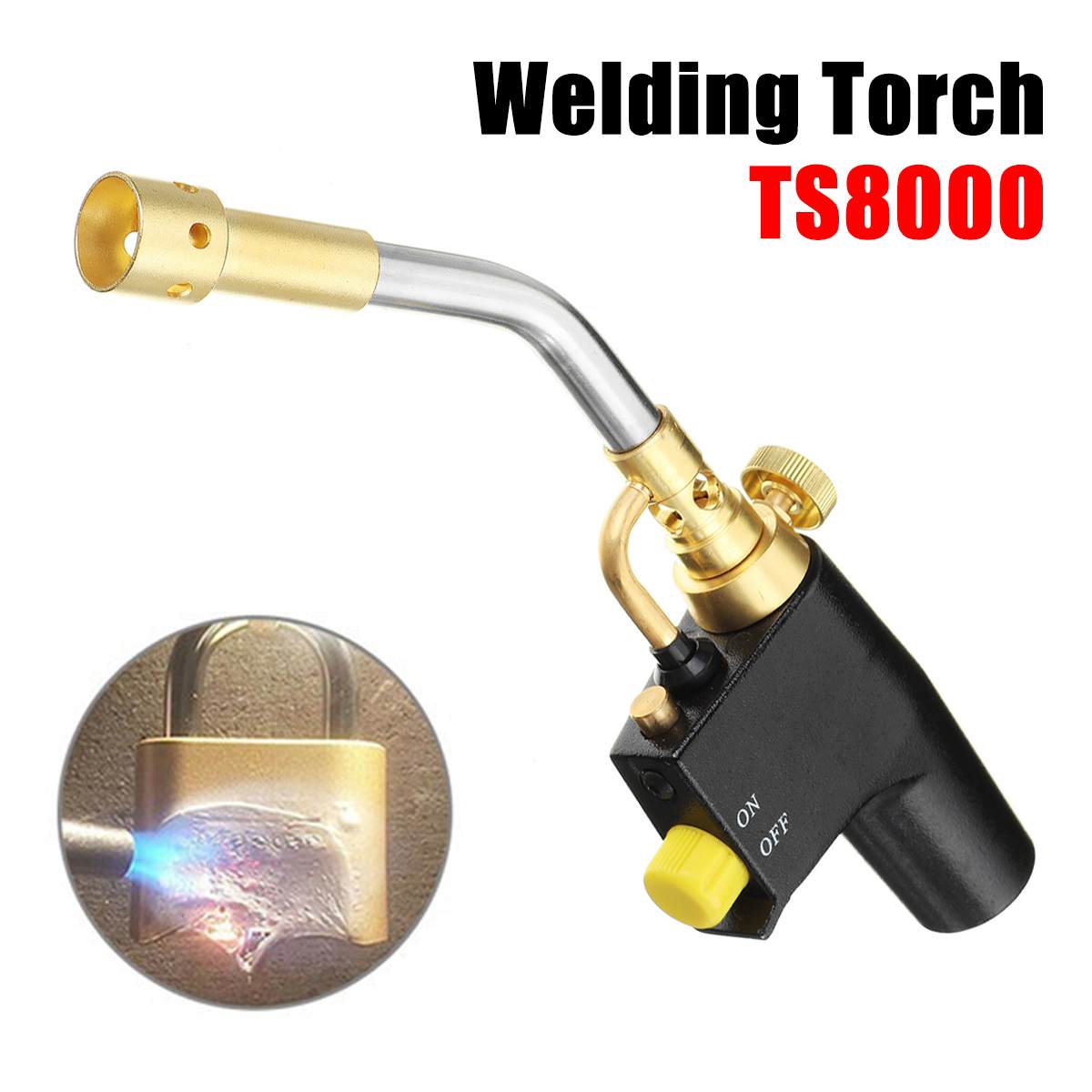 Stainless Steel Welding Torch TS8500 Camping Welding BBQ Bernzomatic Style Blow Torch Kit Brazing Soldering Mapp Gas Map TS8500