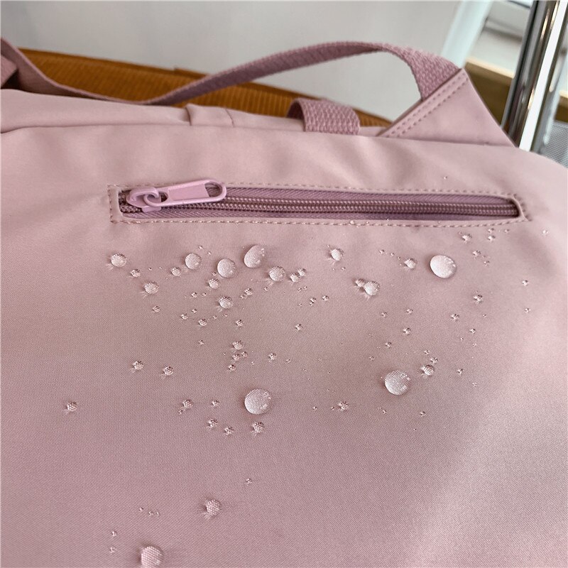 Mochila de Nylon impermeable de gran capacidad para mujer, bolso de viaje multibolsillo, escolar de gran capacidad,